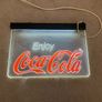 Coca Cola Lighted Plexiglass Sign Original 90's Image 5