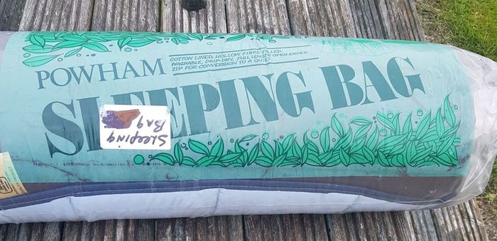 new in the bag sleeping bag
