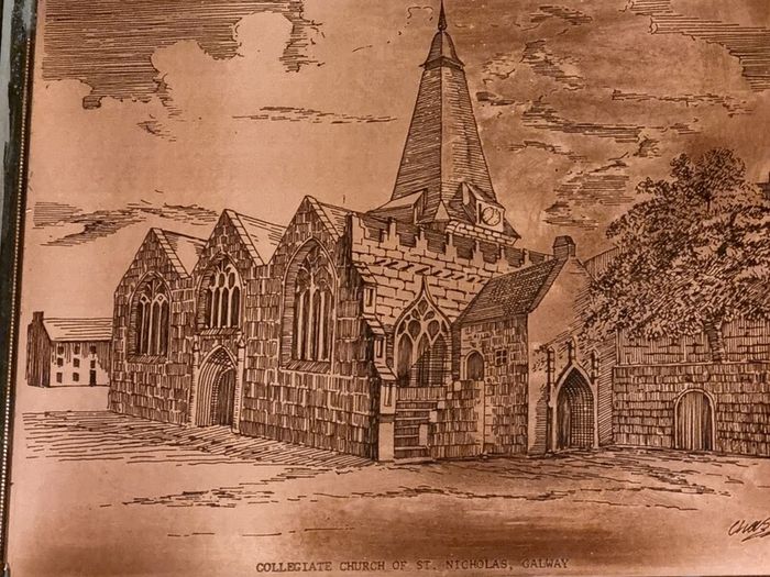 Copper plate picture Galway
