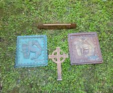 4 heavy pure bronze sculture