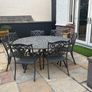 Cast Aluminium Garden Table & Chairs Image 2