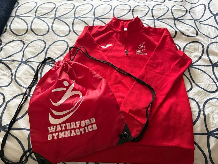 Waterford gymnastics zip up & drawstring bag