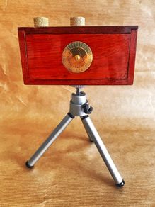 Authentic Handcrafted wooden Zero Image Pinhole Camera for 35mm film, with Cert.