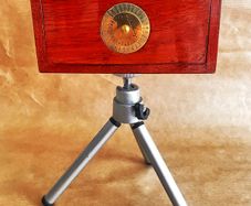 Authentic Handcrafted wooden Zero Image Pinhole Camera for 35mm film, with Cert.