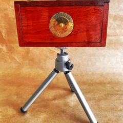 Authentic Handcrafted wooden Zero Image Pinhole Camera for 35mm film, with Cert.