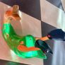 Wooden duck wine holder Image 3