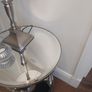 silver table lamp and table Image 6