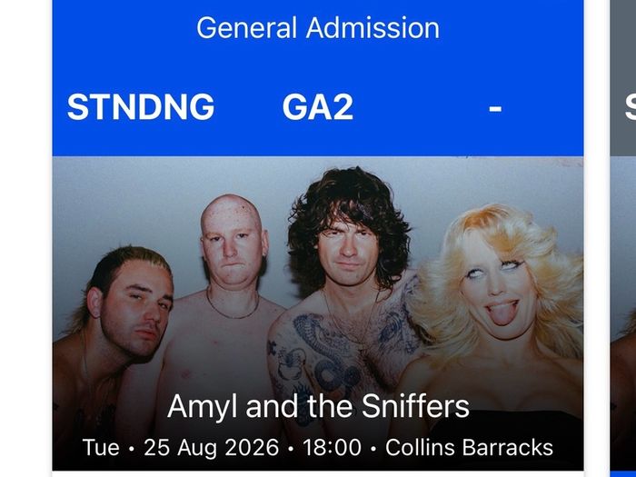 Amyl and the Sniffers ticket