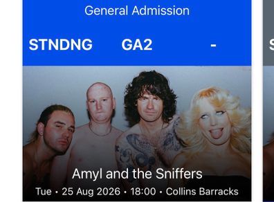 Amyl and the Sniffers ticket