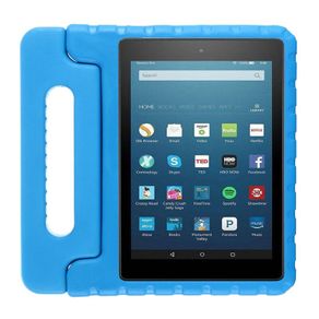 For Amazon Fire HD 8 2024 12th Gen Kids Case Shockproof Cover With Stand - Blue