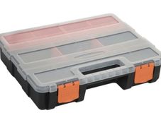 Brand New DIY Nuts & Bolts Multi-Purpose Storage Box With Removable Compartment Trays - Size - 29cm x 22cm x 6cm - RRP - 10.99