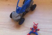 into the spider-verse spider-ham figure and stunt vehicle