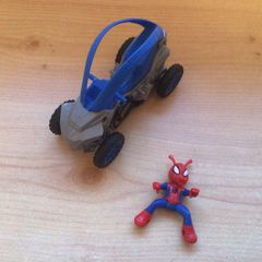 into the spider-verse spider-ham figure and stunt vehicle