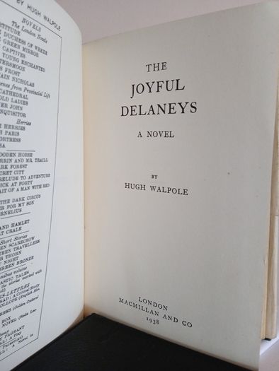 The Joyful Delaneys: A Novel by Hugh Walpole (HQ157)