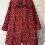 Joe Browns red Jaquard Zebra Coat - brand new never worn Image 2