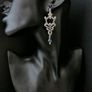 Sapphire Stone Art Deco Vintage Style Wedding Bridal Drop Earrings Image 4