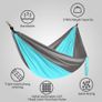 Camping Hammock - Lightweight Nylon Portable Hammock, Best Parachute Double Hammock for Backpacking, Camping, Travel, Beach, Yard. 105"(L) x 56"(W) Image 5