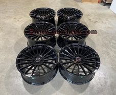 22" Inch Strom STR4 Alloy Wheels Range rover sport 5x120 Jeep 4x4 SUV Gloss Black 72.6