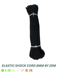 Elastic bungee shock cord 8mm / 20m - Black
