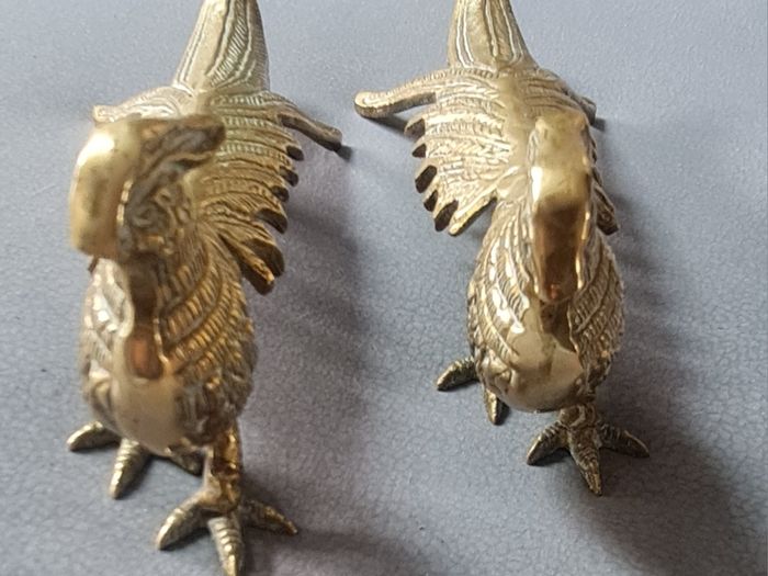 Vintage Bird Brass Figurine.