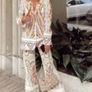 Gorgeous Zara Bloggers Viral Insta Famous Boho Ethnic Print Linen Blend Suit, Blazer and Trousers Image 4