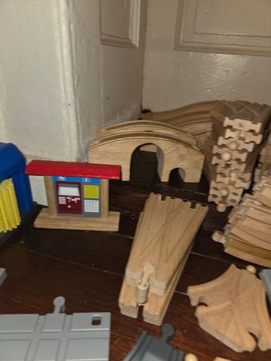 550+ Piece Train Set - Tracks, Vehicles, People, Buildings, Signs