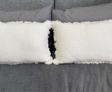 J-Line pillow cushion - 100% cotton