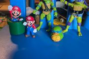 Super Mario and Ninga Turtles