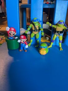 Super Mario and Ninga Turtles