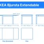 bjursta extendable dining table Image 4