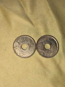 1996 & 1997 Spain 25 Pesetas Coins