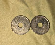 1996 & 1997 Spain 25 Pesetas Coins