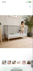 baby cot & new mattress