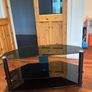 Modern Black Glass Tv Stand Image 3