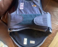 Young adult horse riding body protector