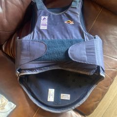 Young adult horse riding body protector