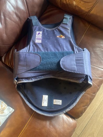 Young adult horse riding body protector