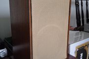 Wharfedale denton 2 stereo speakers bookshelf pair fully refurbished, recapped crossovers, repainted cabinets and fitted new grills material