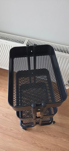 Kitchen storage trolley and shelf