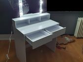 Dressing table LED Bulbs Hollywood mirror Vanity Table