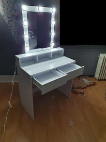Dressing table LED Bulbs Hollywood mirror Vanity Table