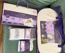 clevamama baby mattress, pillow & sheets