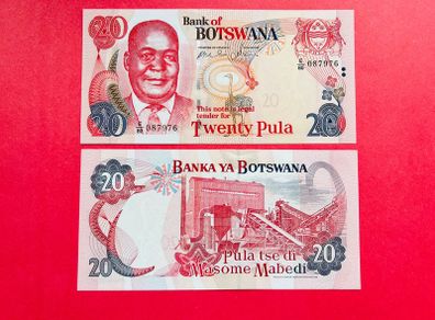 Botswana   20  Pula  2006  Pick  27b ( Uncirculated )