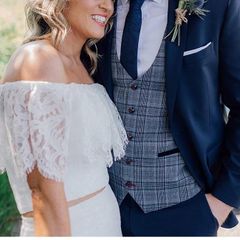 NEW Boho Wedding Dress Folkster Off-Shoulder/two piece