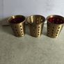 Set of 3 Small Brass Chamberstick | Brass Candle Holder Image 6
