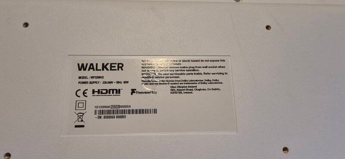 Walker 32 Inch White Smart TV
