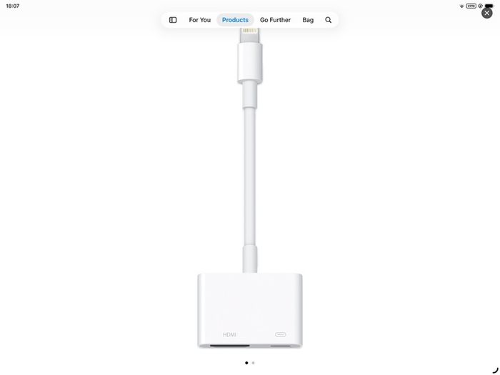 Apple Lightning to Digital AV Adapter