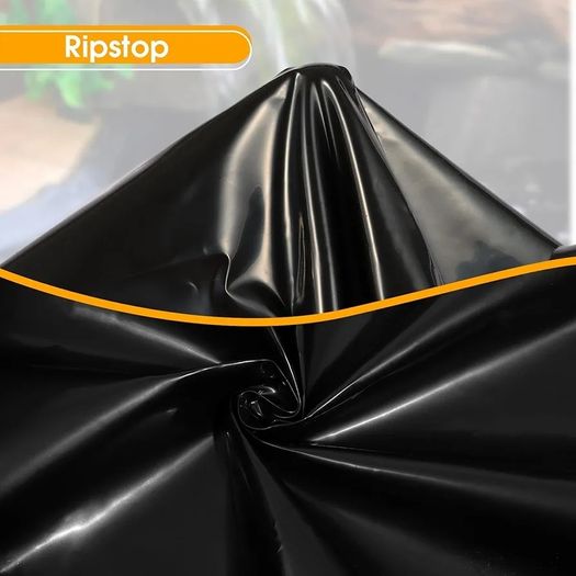 Black LDPE Pond Liner,4m 5m 20 Mil Large Fish Pond Liner, Heavy Duty Flexible Waterproof Sheet for Garden Ponds, Fish Ponds, Water Features, Streams Fountains (4m 5m)