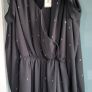 NEXT black chiffon layered playsuit with diamante detail Sz 6UK (Fit 8UK) - Bnwt Rrp 63 Image 2