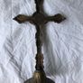 Large Brass Crucifix Image 2
